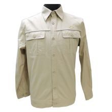 华宏名绅 全棉 夏季长袖工作服 (单位:套) 米色